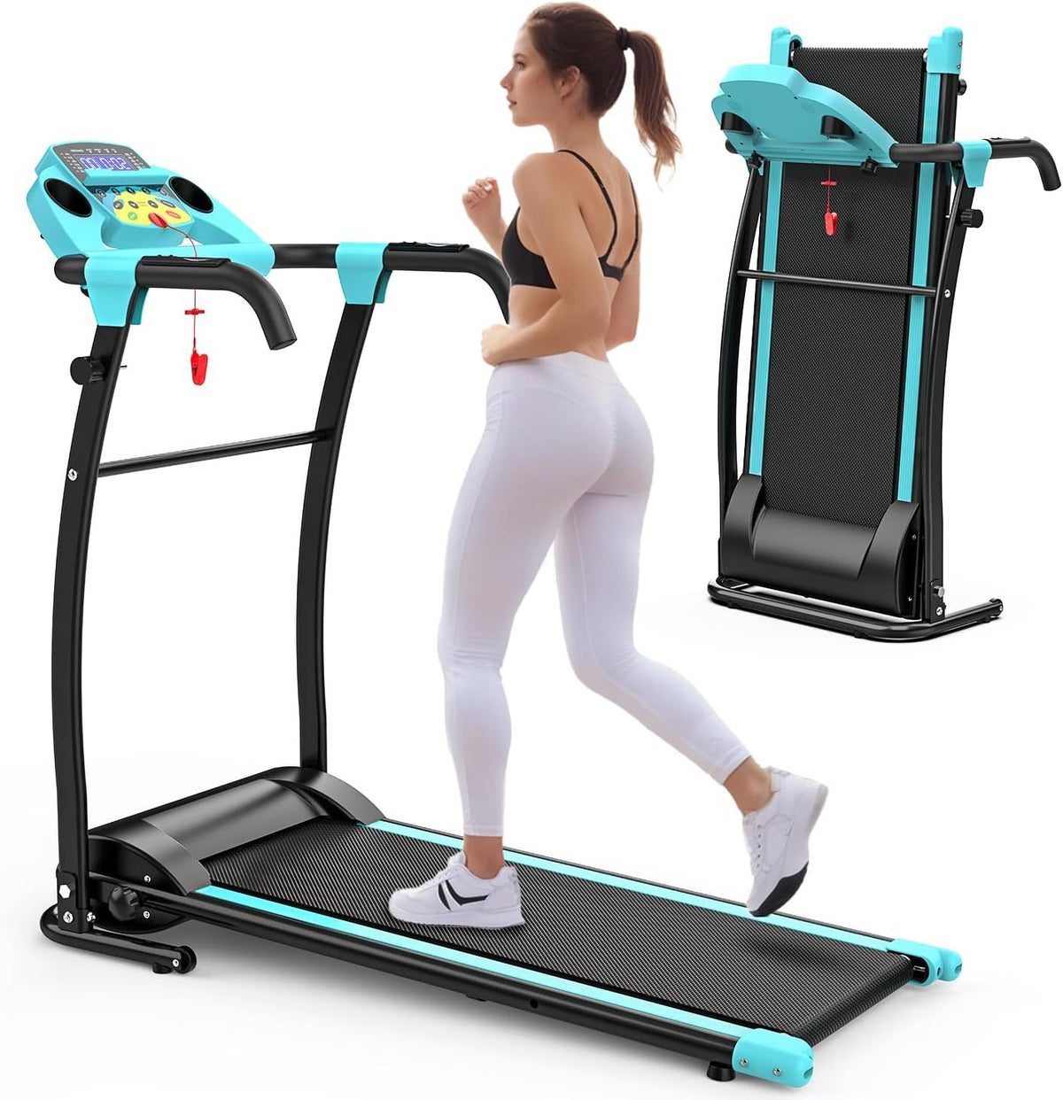 Walking Pad With Handle Bar, Foldable Treadmill 2.5HP Treadmill